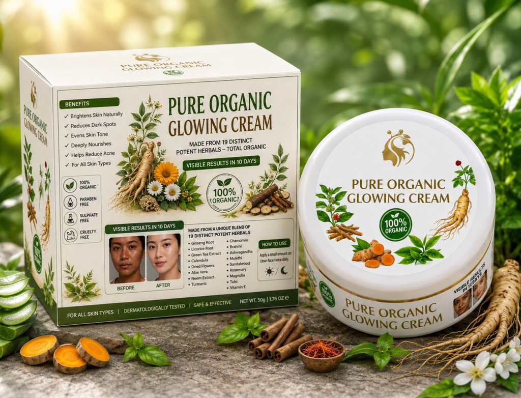 pure organic glowing cream